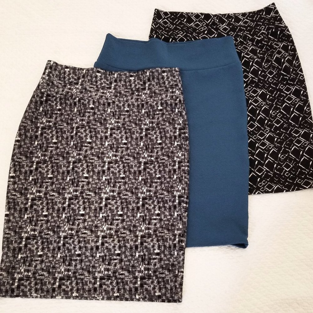 set: 3  Lularoe Cassie XL pencil skirts for work